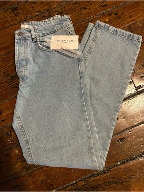 NA-KD x JOSEFINE H.J. Light Wash Straight Leg Women’s Jeans